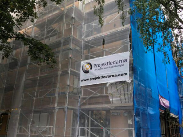 Renovering av fasad hos Brf i Solna